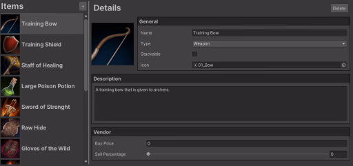 Create an item management editor window with UI Toolkit